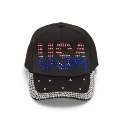 Mixit Embellished Usa Womens Baseball Cap