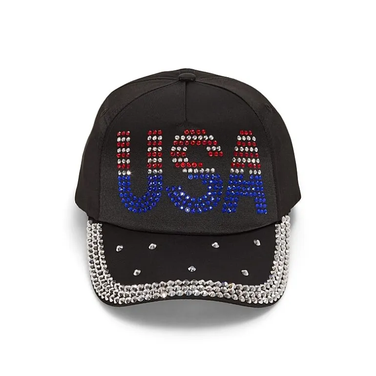 Mixit Embellished Usa Womens Baseball Cap