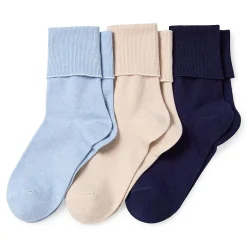 Mixit Everyday Essential Womens 3 Pair Turncuff Socks