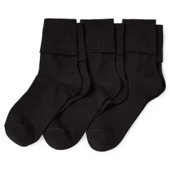 Mixit Everyday Essential Womens 3 Pair Turncuff Socks