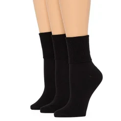 Mixit Everyday Essential Womens 3 Pair Turncuff Socks