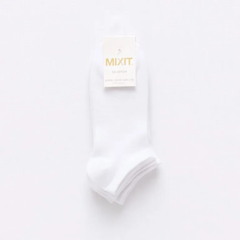 Mixit Everyday Essential Womens 3 Pair No Show Socks