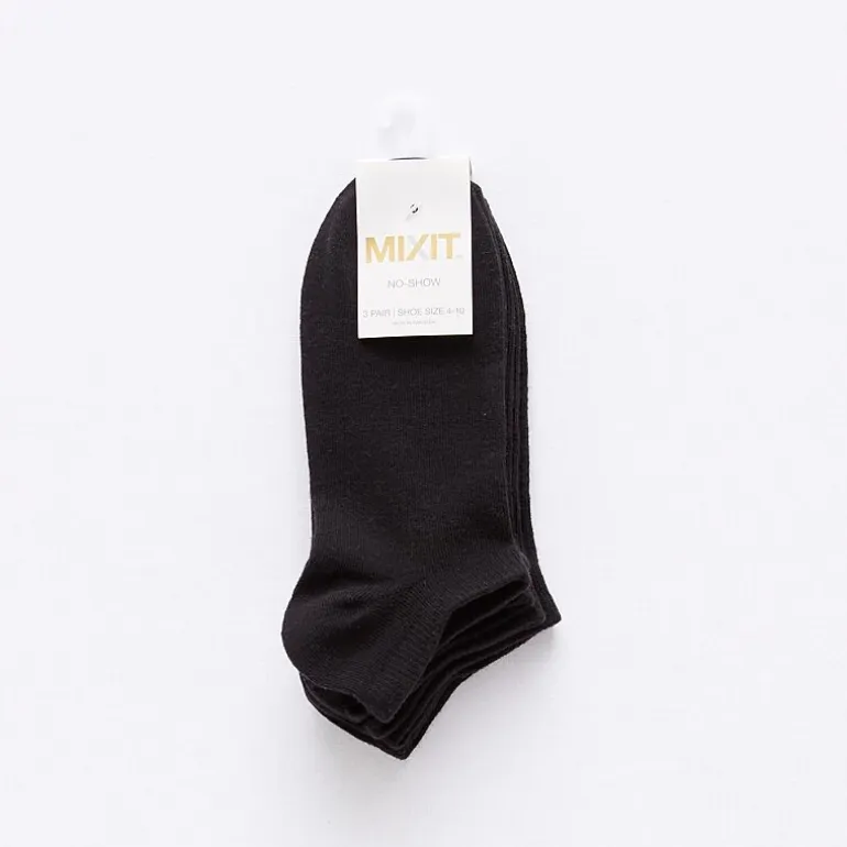 Mixit Everyday Essential Womens 3 Pair No Show Socks