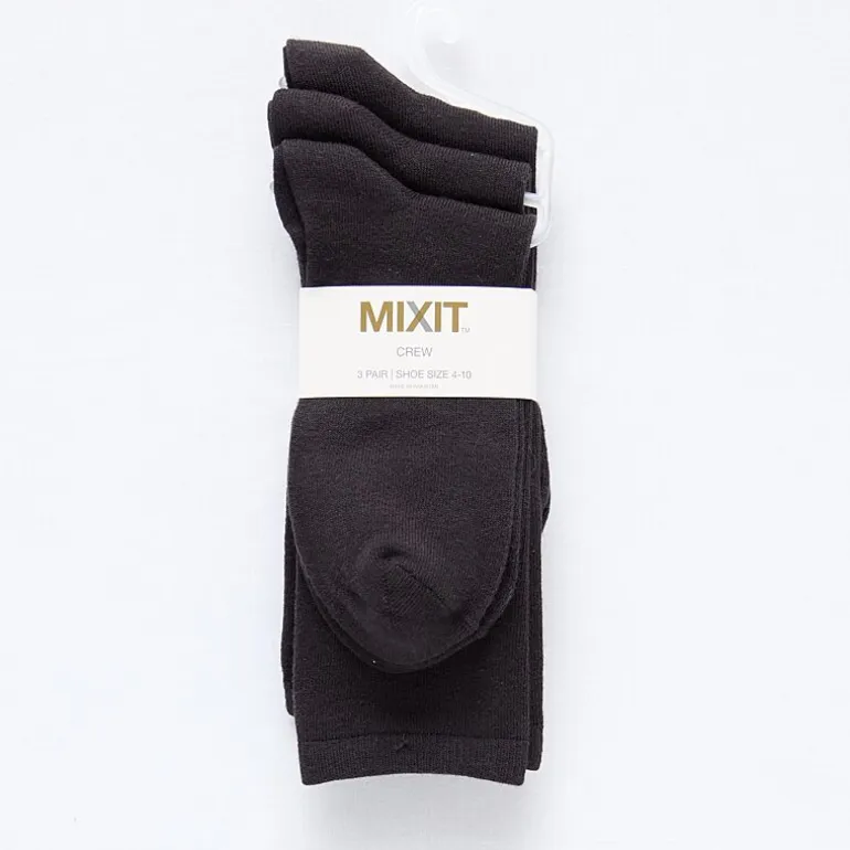 Mixit Everyday Essential Womens 3 Pair Crew Socks