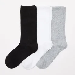 Mixit Everyday Essential Womens 3 Pair Crew Socks