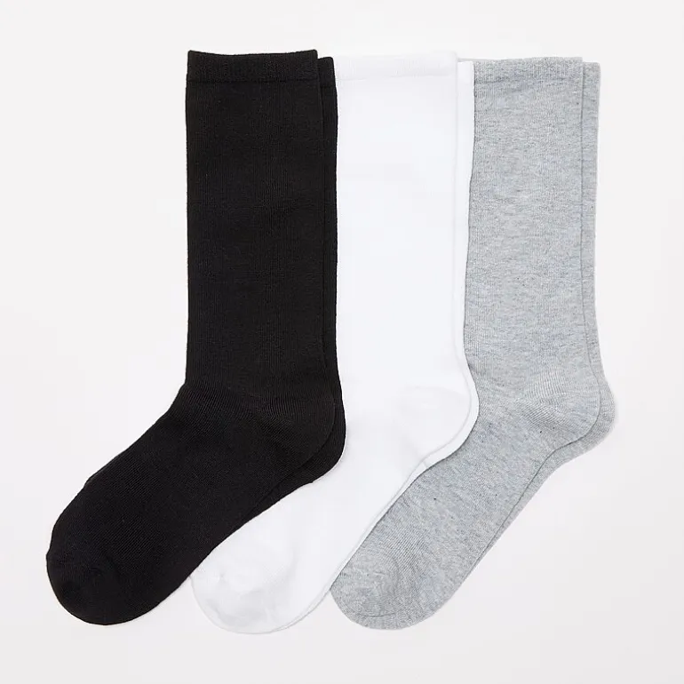 Mixit Everyday Essential Womens 3 Pair Crew Socks