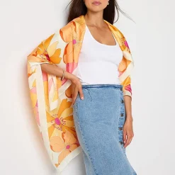 Mixit Large Floral Square Scarf