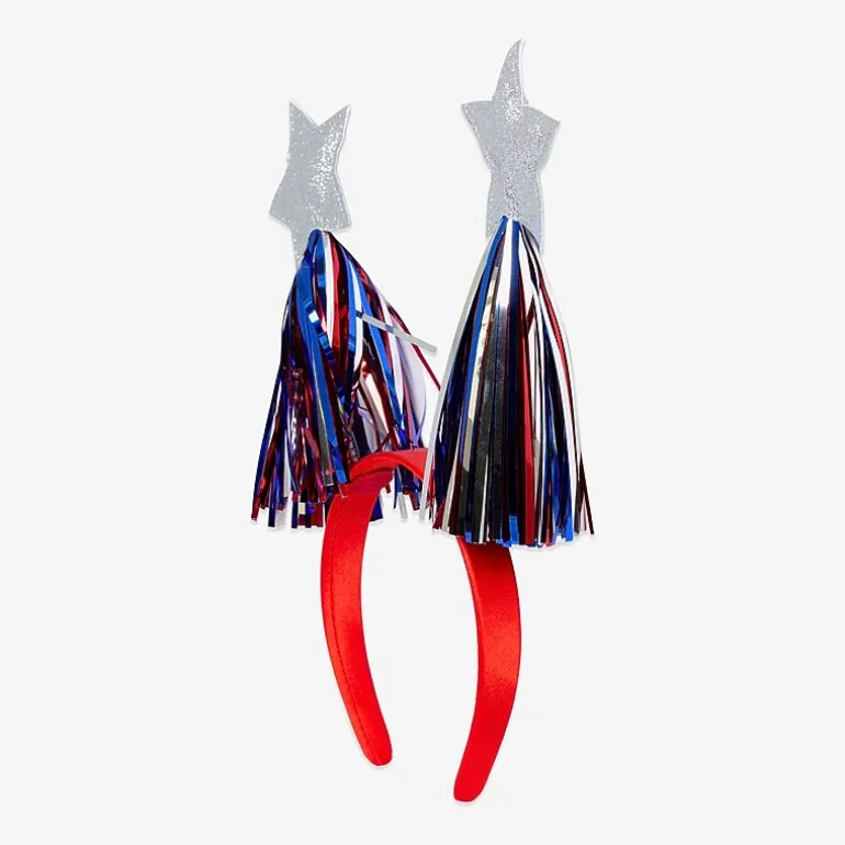 Mixit Patriotic Usa Puffy Star Antlers Headband