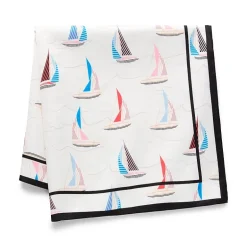 Mixit Sailboat Print Square Scarf