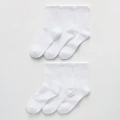 Mixit Sport Rib Short Womens 6 Pair Crew Socks