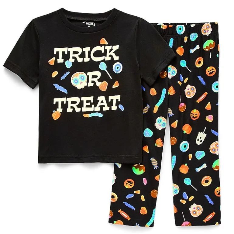 Mixit Toddler Unisex Crew Neck Short Sleeve 2-pc. Pajama Set