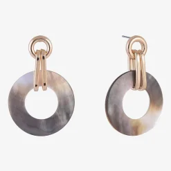 Mixit Womens Circle Drop Earrings