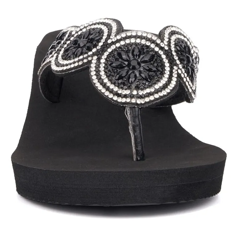 Mixit Womens 5 Disc Wedge Sandals