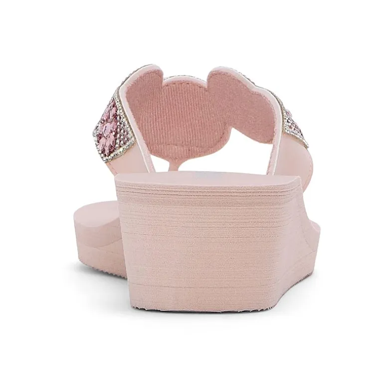 Mixit Womens 5 Disc Wedge Sandals