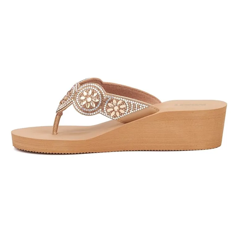 Mixit Womens 5 Disc Wedge Sandals