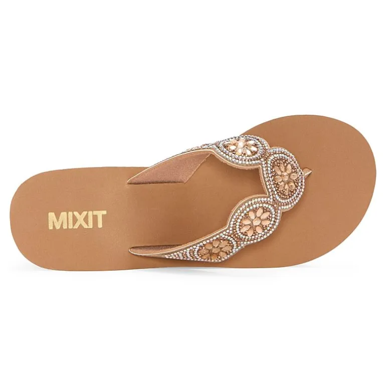 Mixit Womens 5 Disc Wedge Sandals