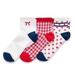 Mixit Womens Multi-Pack 3 Pair Quarter Ankle Socks