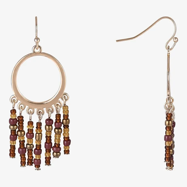 Mixit Womens Oval Drop Earrings