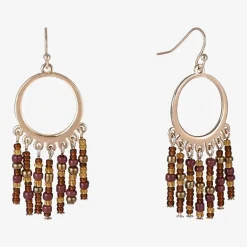 Mixit Womens Oval Drop Earrings