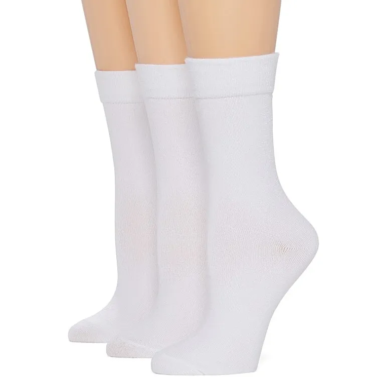 Mixit Womens 3 Pair Crew Socks