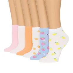 Mixit Womens 6 Pair Low Cut Socks