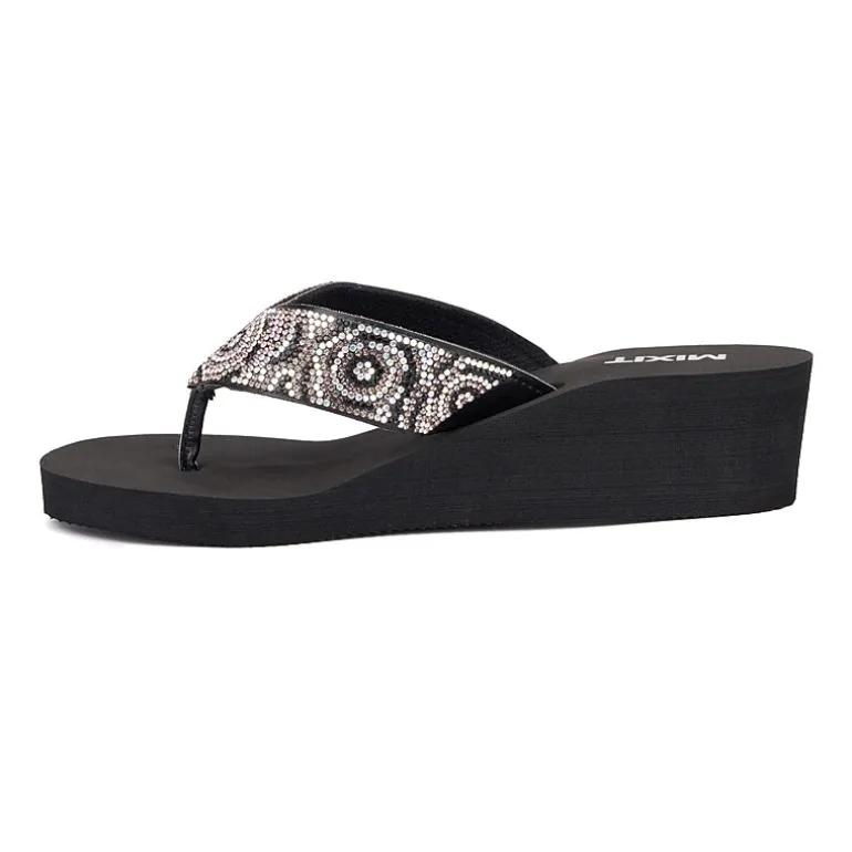 Mixit Womens Rose Wedge Sandals