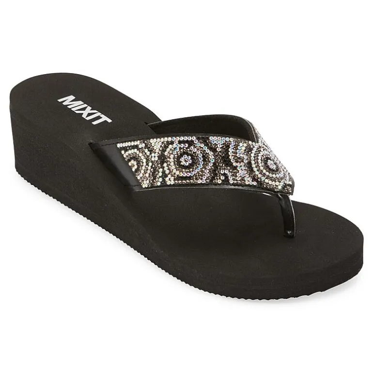 Mixit Womens Rose Wedge Sandals