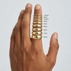4mm 10K Gold Wedding Band