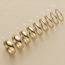 4mm 10K Gold Wedding Band