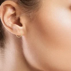 10mm, 12mm, 14mm Hoop 14K Gold 3 Pair Earring Set
