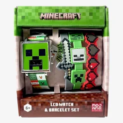 Mojang Minecraft Boys Green Strap Watch Min40129jc