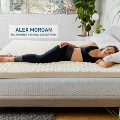 MOLECULE 3-Inch CopperWELL Plush Cooling Gel Infused Memory Foam Mattress Topper