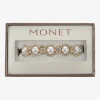Monet Jewelry Gold Tone Halo Coil Womens Glass Wrap Bracelet