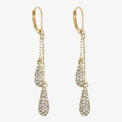 Monet Jewelry Gold Tone Linear Womens Drop Earrings