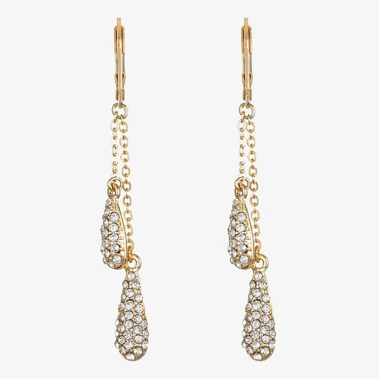 Monet Jewelry Gold Tone Linear Womens Drop Earrings