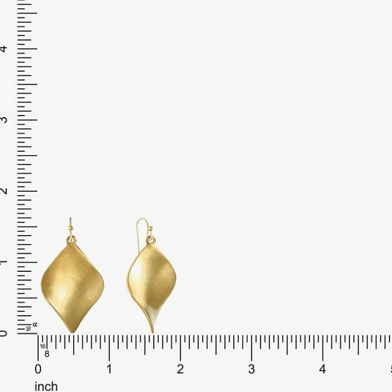 Monet Jewelry Gold Tone Twisted Womens Drop Earrings