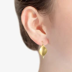 Monet Jewelry Gold Tone Twisted Womens Drop Earrings