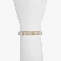 Monet Jewelry Gold Tone Womens Glass Stretch Bracelet