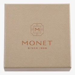 Monet Jewelry Initial Gold Tone Round Compact Mirror