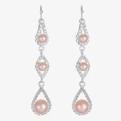 Monet Jewelry Timeless Womens Glass Simulated Pearl Round Hypoallergenic Drop Earrings