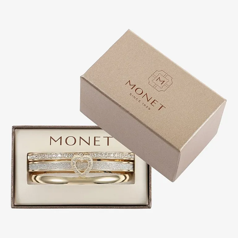 Monet Jewelry Two Tone Womens 3-pc. Bracelet Set