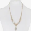 Monet Jewelry Womens Glass 17 Inch Y Necklace