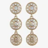 Monet Jewelry Womens Glass Round Hypoallergenic Drop Earrings