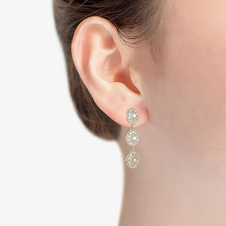 Monet Jewelry Womens Glass Round Hypoallergenic Drop Earrings