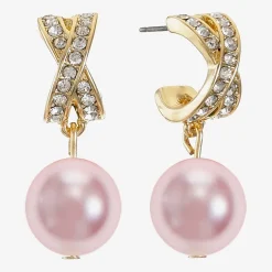 Monet Jewelry Womens Simulated Pearl Hypoallergenic Drop Earrings