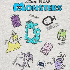 Monsters Inc Oversized Tee Womens Juniors Crew Neck Short Sleeve Oversized Graphic T-Shirt