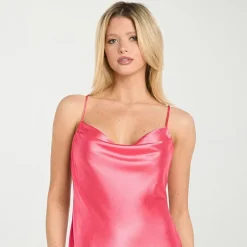 Morgan & Co. Womens Juniors Sleeveless Midi Slip Dress