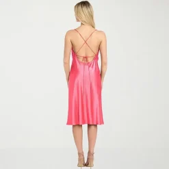Morgan & Co. Womens Juniors Sleeveless Midi Slip Dress
