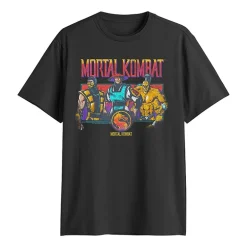 Mortal Kombat Mens Crew Neck Short Sleeve Classic Fit Big and Tall Graphic T-Shirt