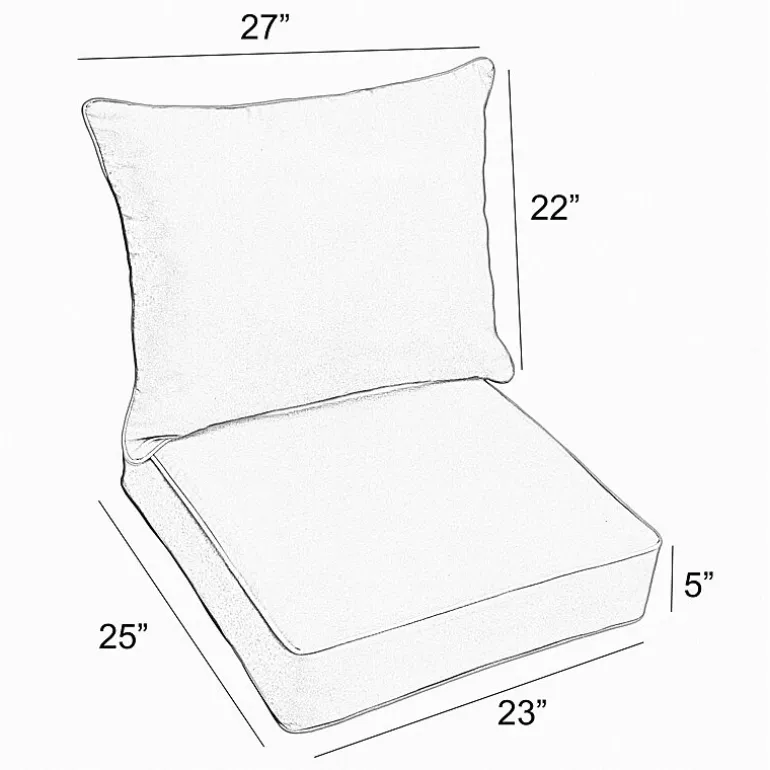 Mozaic Company Deep Seating Pillow And Set Patio Chair Cushion - Carousel Confetti